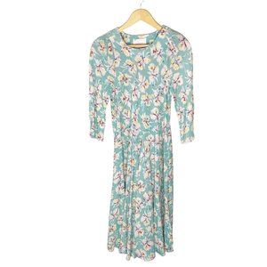NWT Selkie Tropical Iris Print Dress Floral size Small